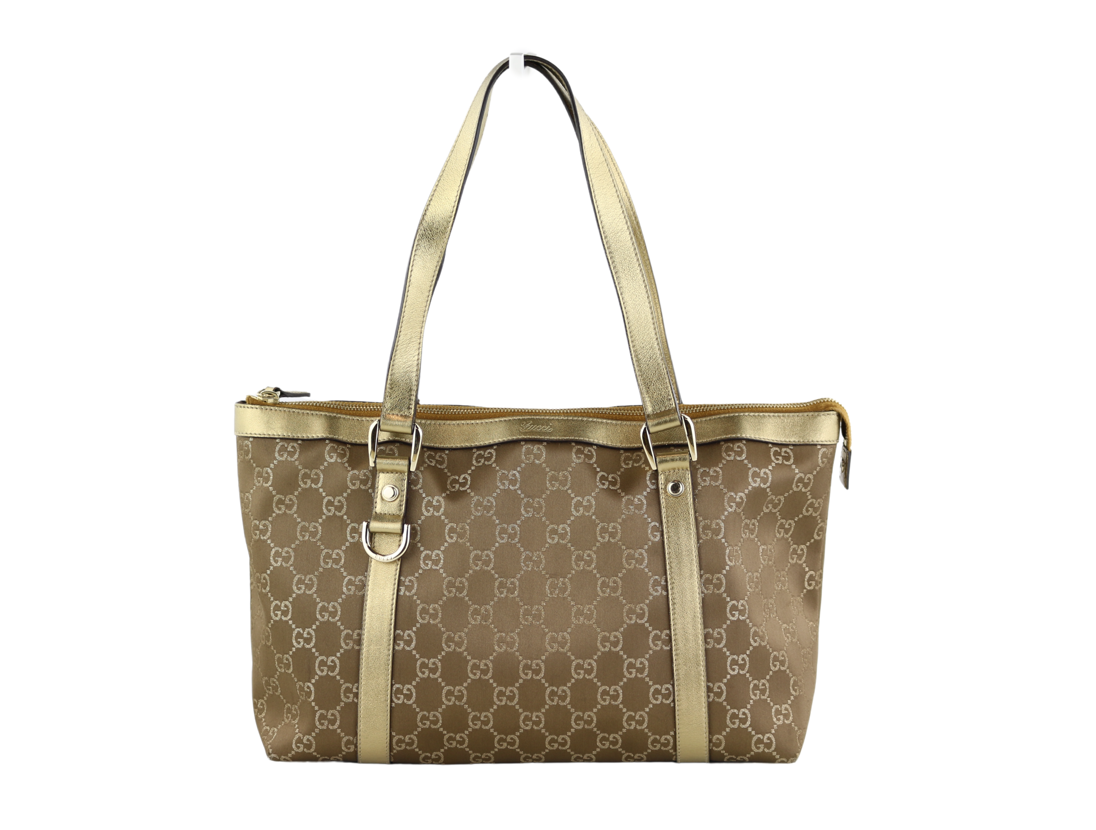 Gold Metallic GG Medium Abbey Tote