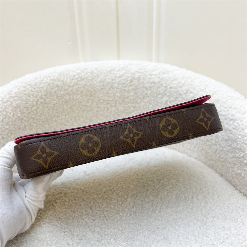 LV Christmas 2021 Hollywood Felicie 3-in-1 Pochette in Monogram Canvas GHW