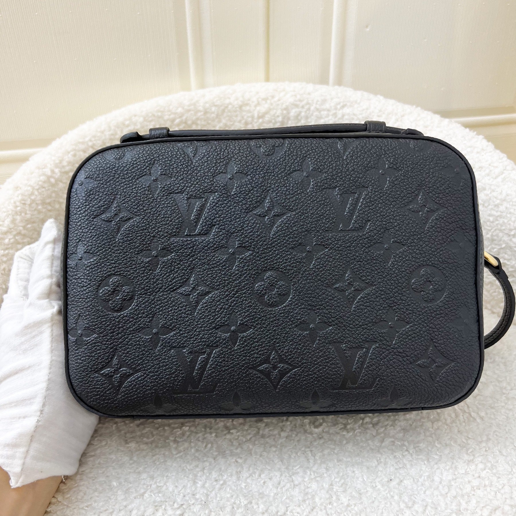 LV Saintonge Crossbody Camera Bag in Black Empriente Leather and GHW