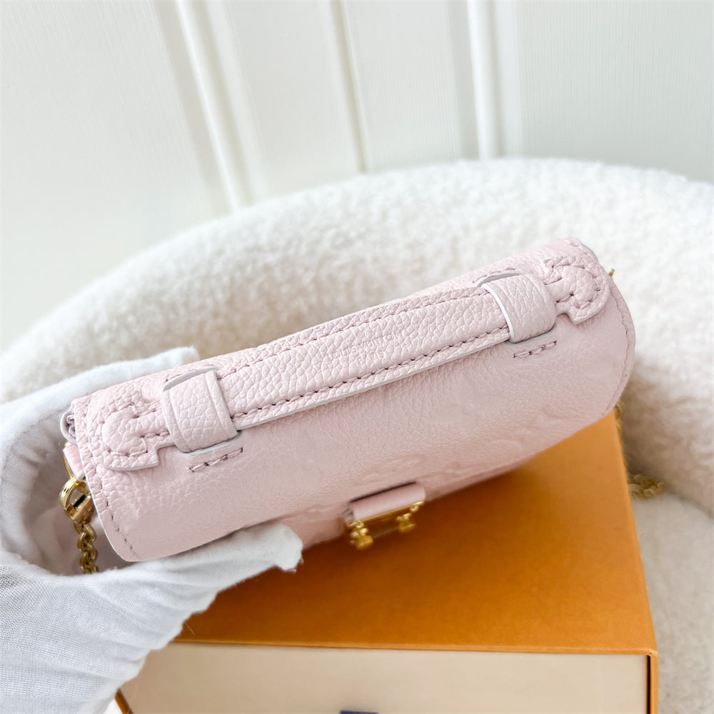 LV Micro Metis in Pink Empreinte Leather and GHW