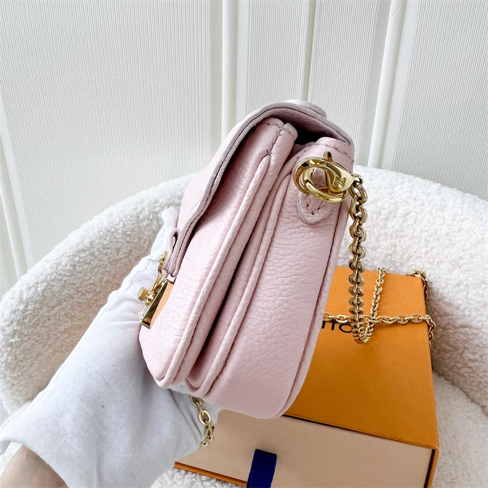 LV Micro Metis in Pink Empreinte Leather and GHW