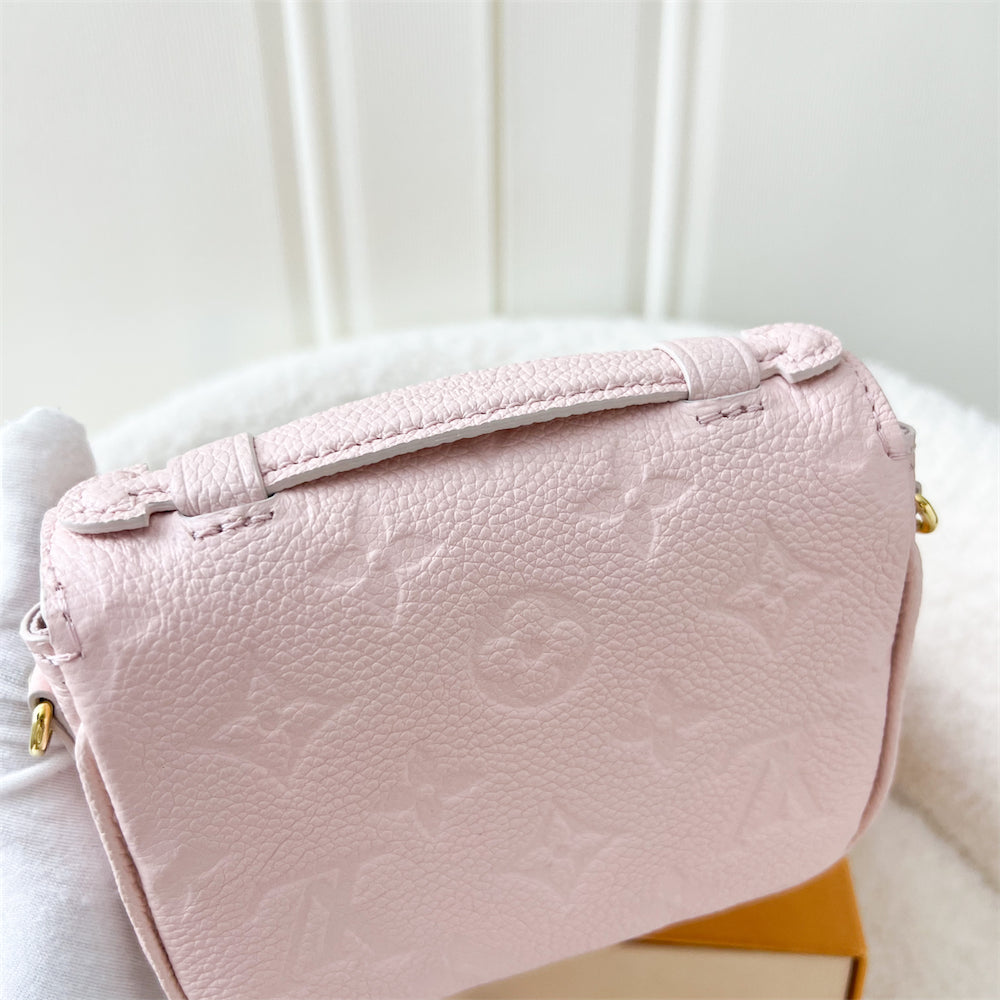 LV Micro Metis in Pink Empreinte Leather and GHW