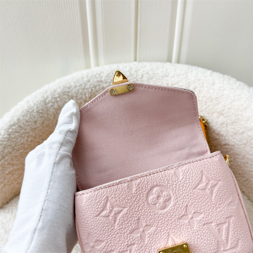 LV Micro Metis in Pink Empreinte Leather and GHW