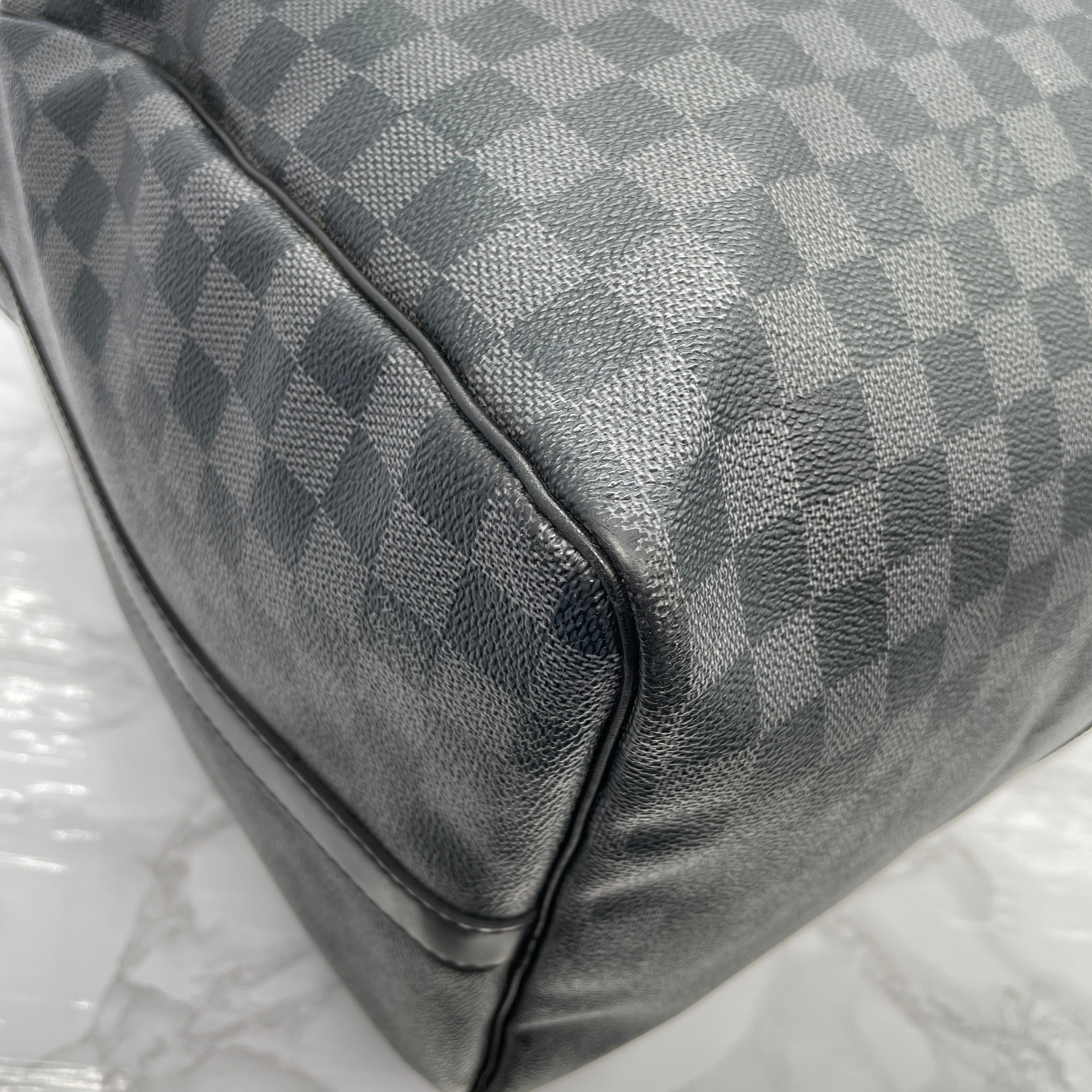 LOUIS VUITTON Graphite Keepall 55 Bandouliere