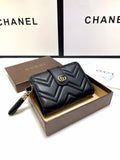 GC613 Medium Double G Wallet / 5.1"W x 3.3"H x 0.8"D