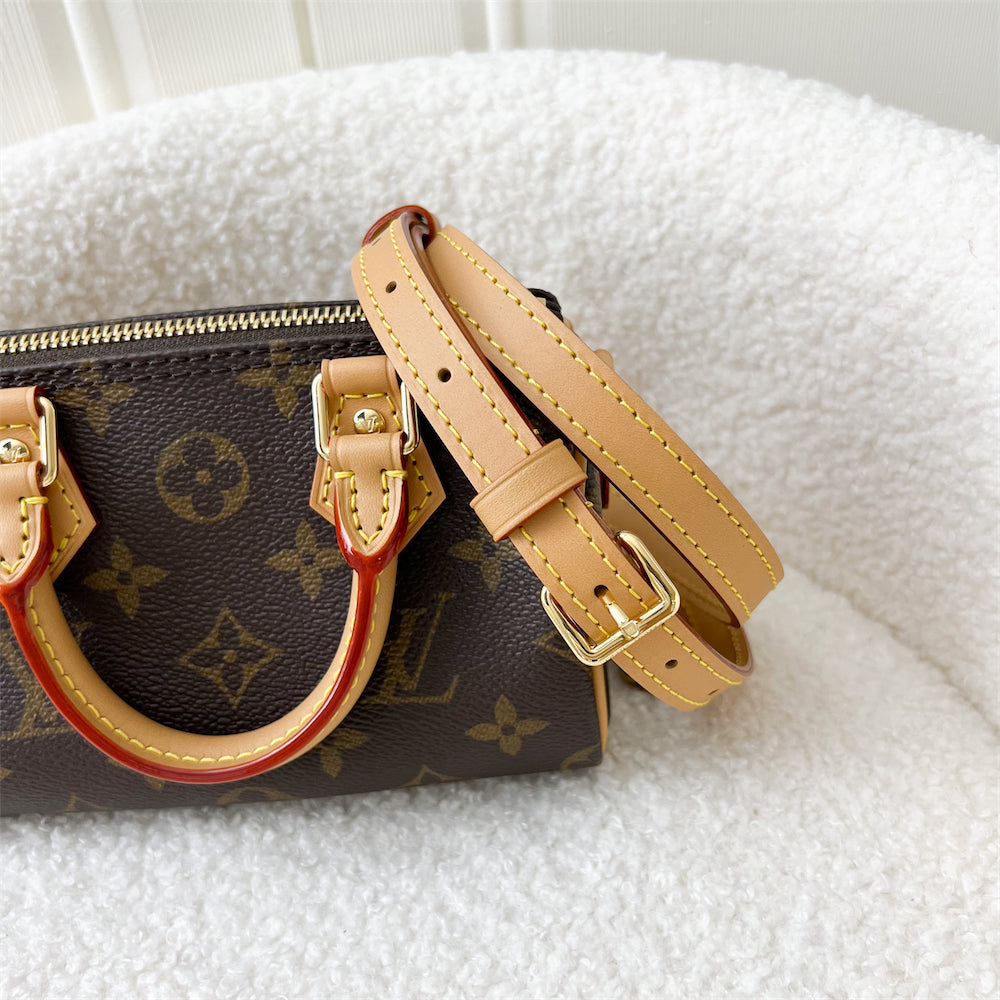 LV Nano Speedy in Monogram Canvas GHW
