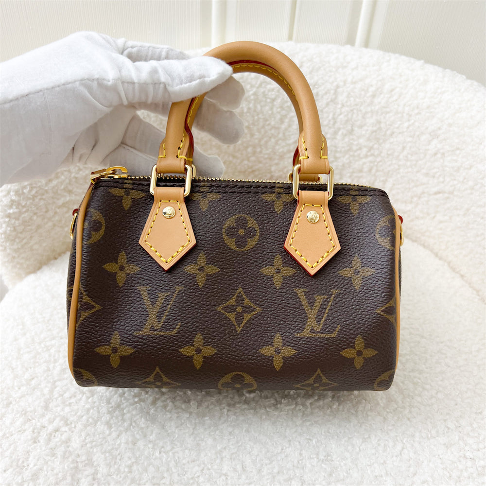 LV Nano Speedy in Monogram Canvas GHW