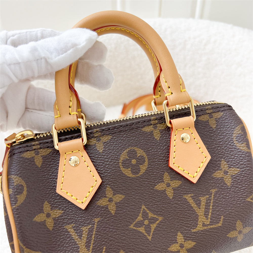 LV Nano Speedy in Monogram Canvas GHW