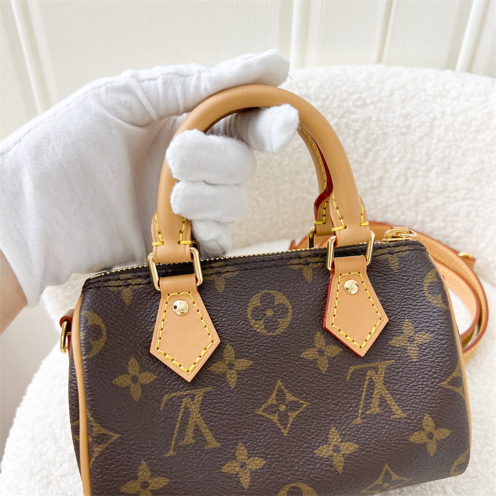 LV Nano Speedy in Monogram Canvas GHW