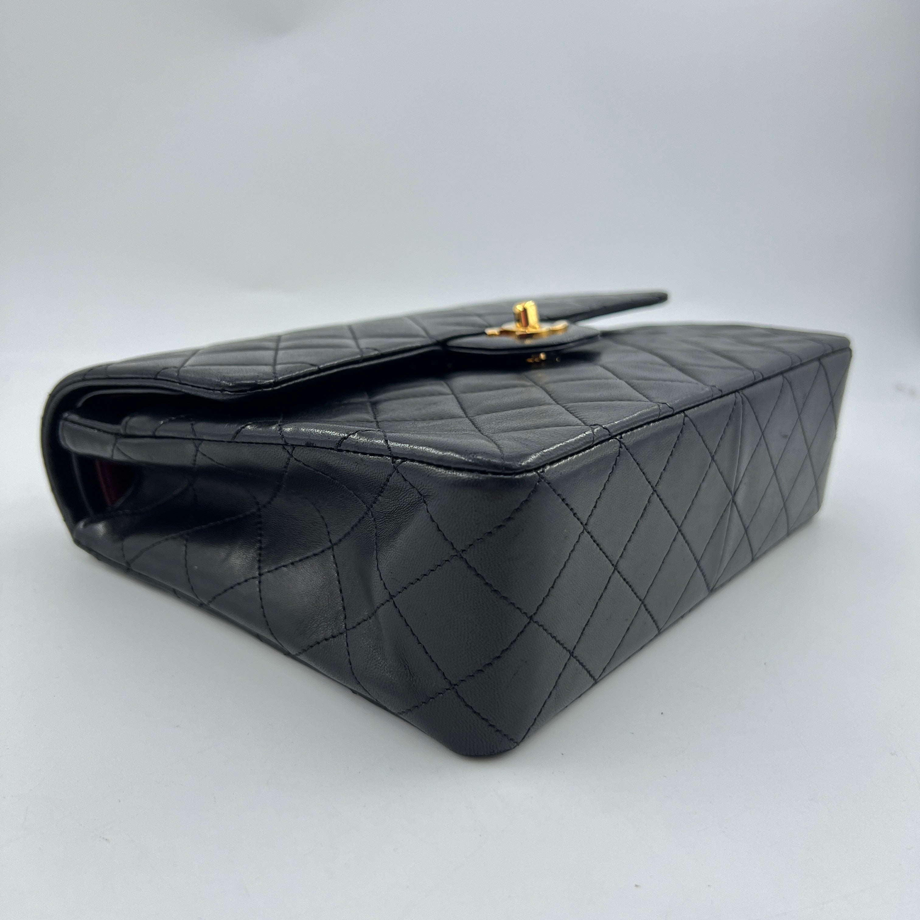 Chanel Classic Flap Large Size Lambskin Year 1991 Dust Bag Sticker