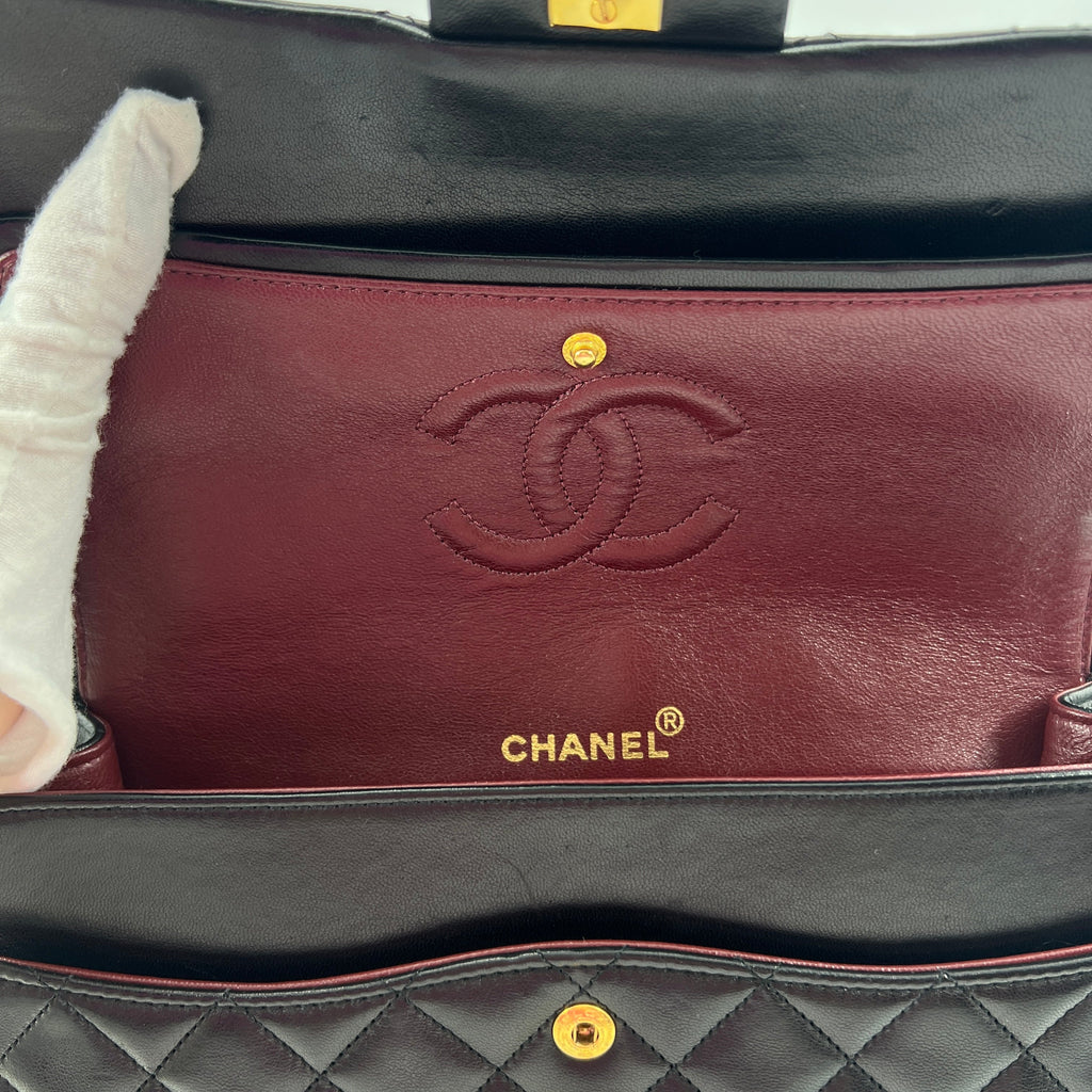 Chanel Classic Flap Large Size Lambskin Year 1991 Dust Bag Sticker