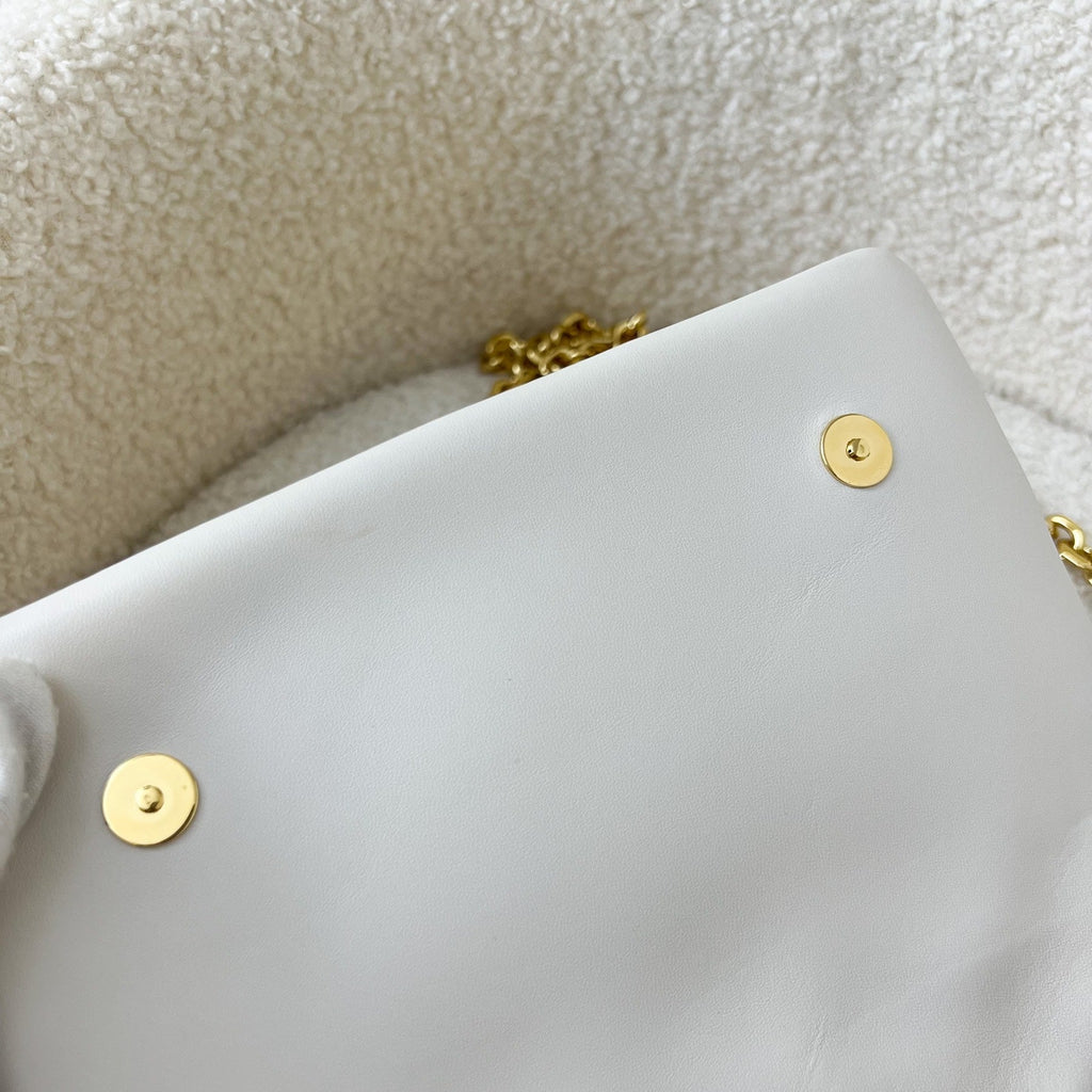 LV Pochette Coussin in Creme Puffy Lambskin and GHW