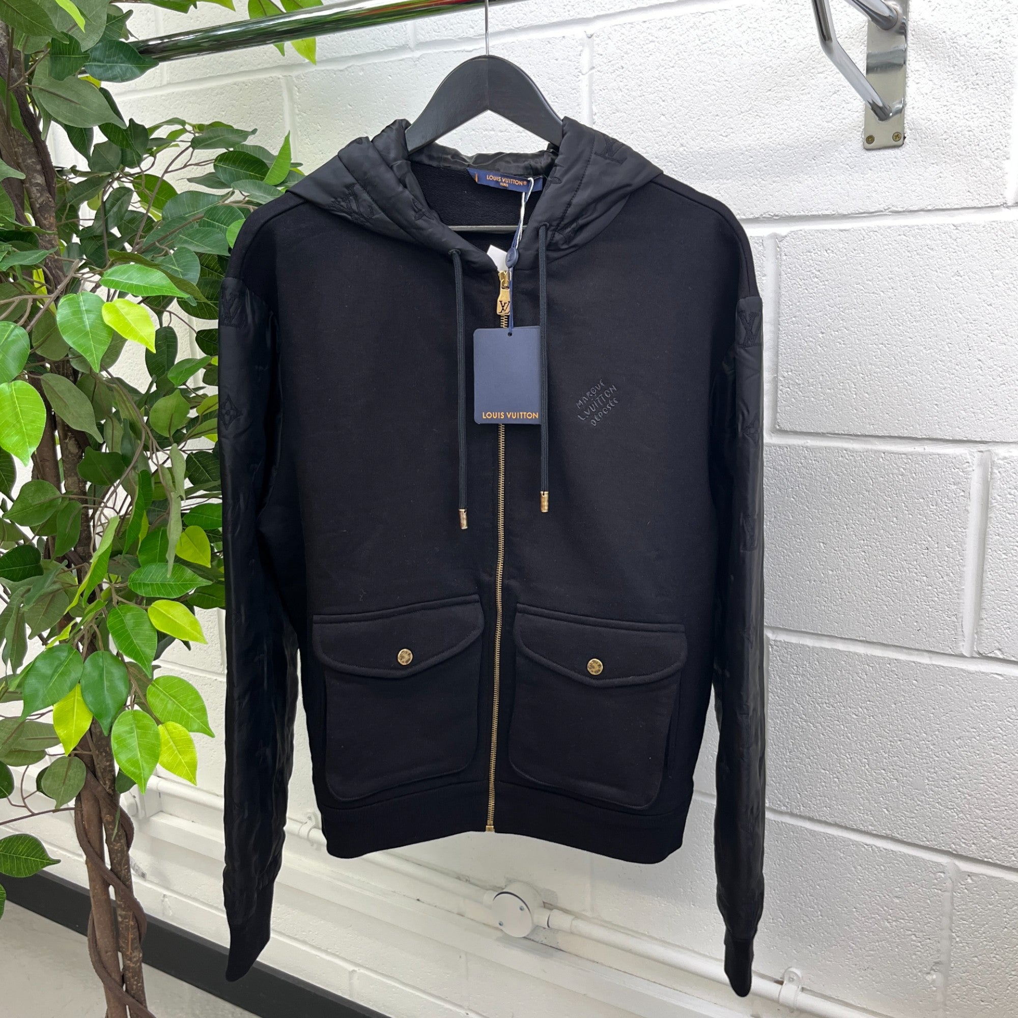 Men's Hybrid Zipped Signature Jacket Black Size M