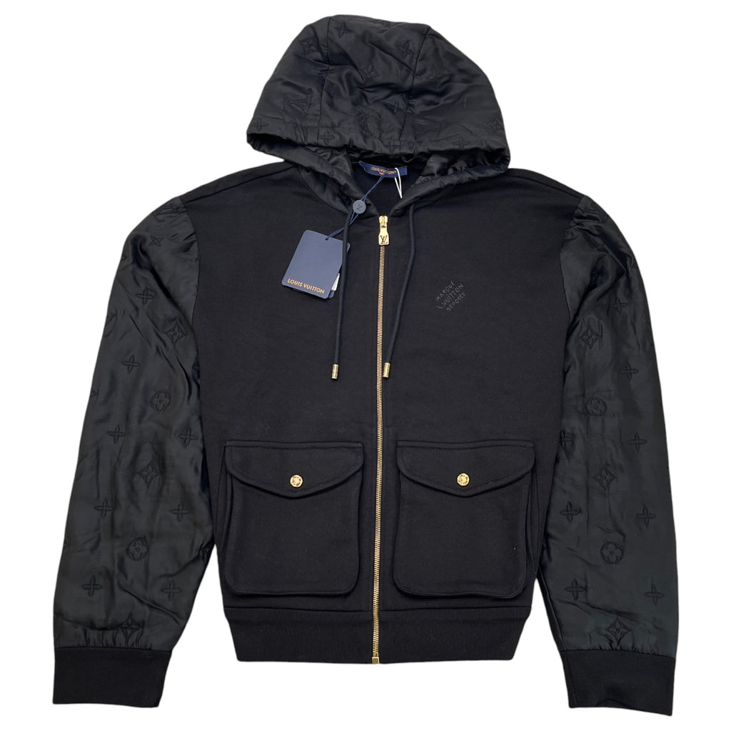 Men's Hybrid Zipped Signature Jacket Black Size M