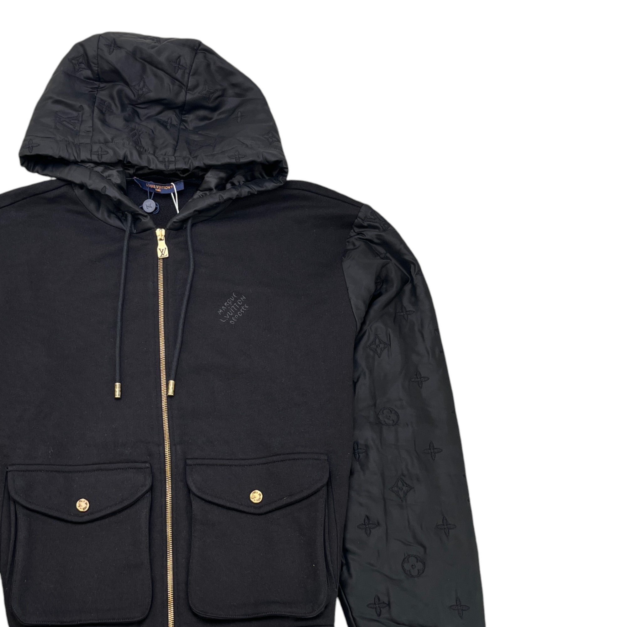 Men's Hybrid Zipped Signature Jacket Black Size M