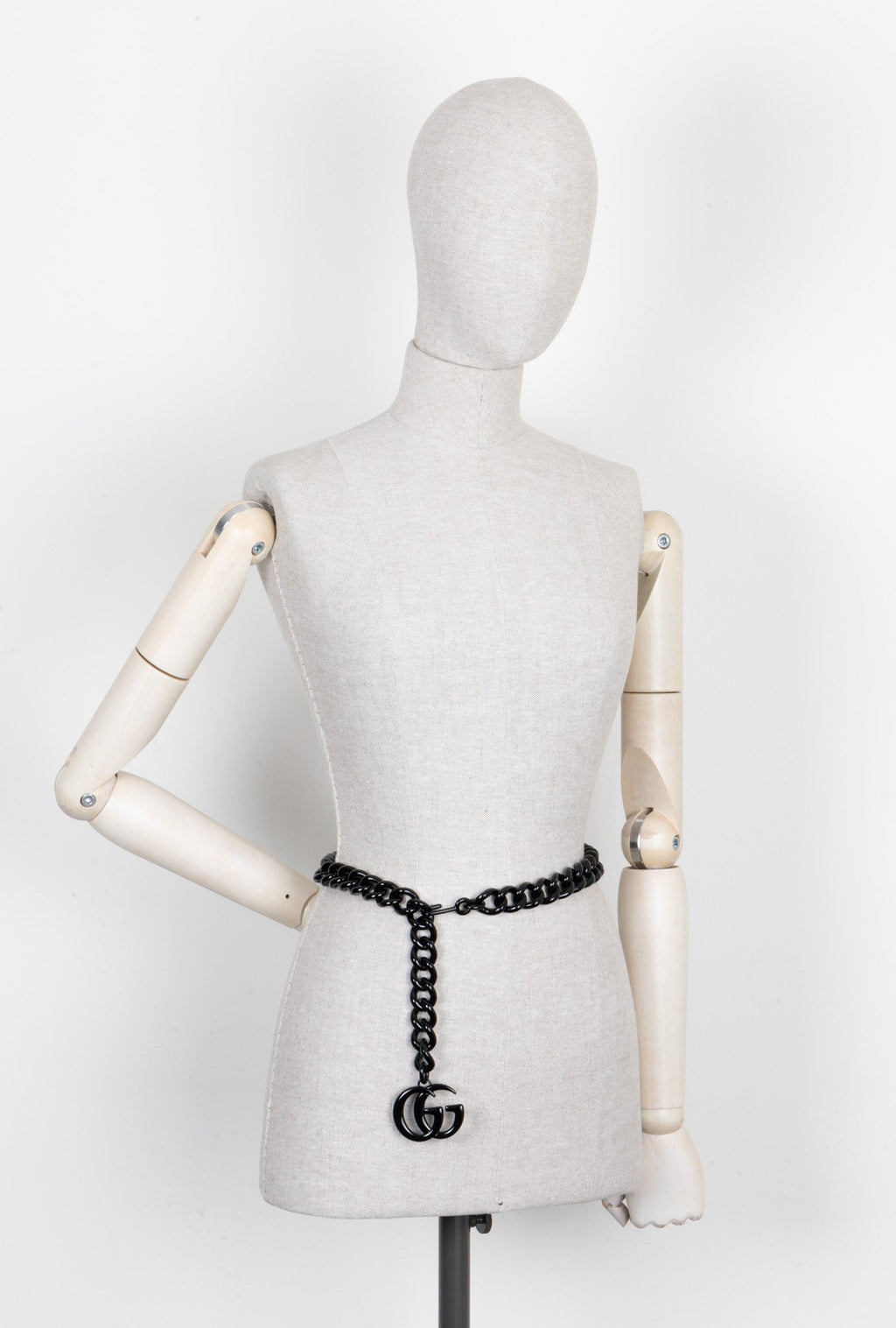 GUCCi Marmont Chain Belt Black