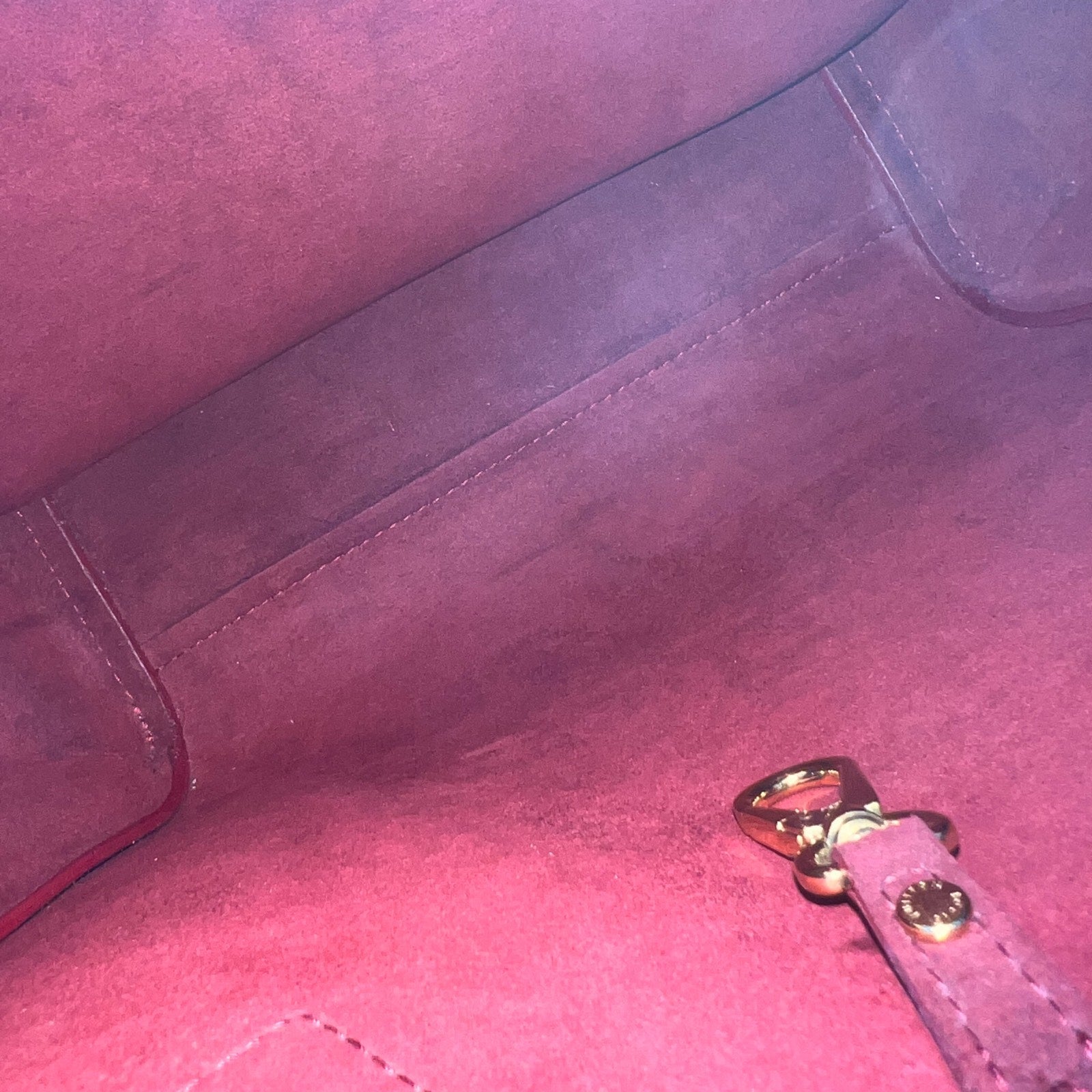 Louis Vuitton LV Kimono Tote Bag in Monogram Canvas, Red Leather and GHW