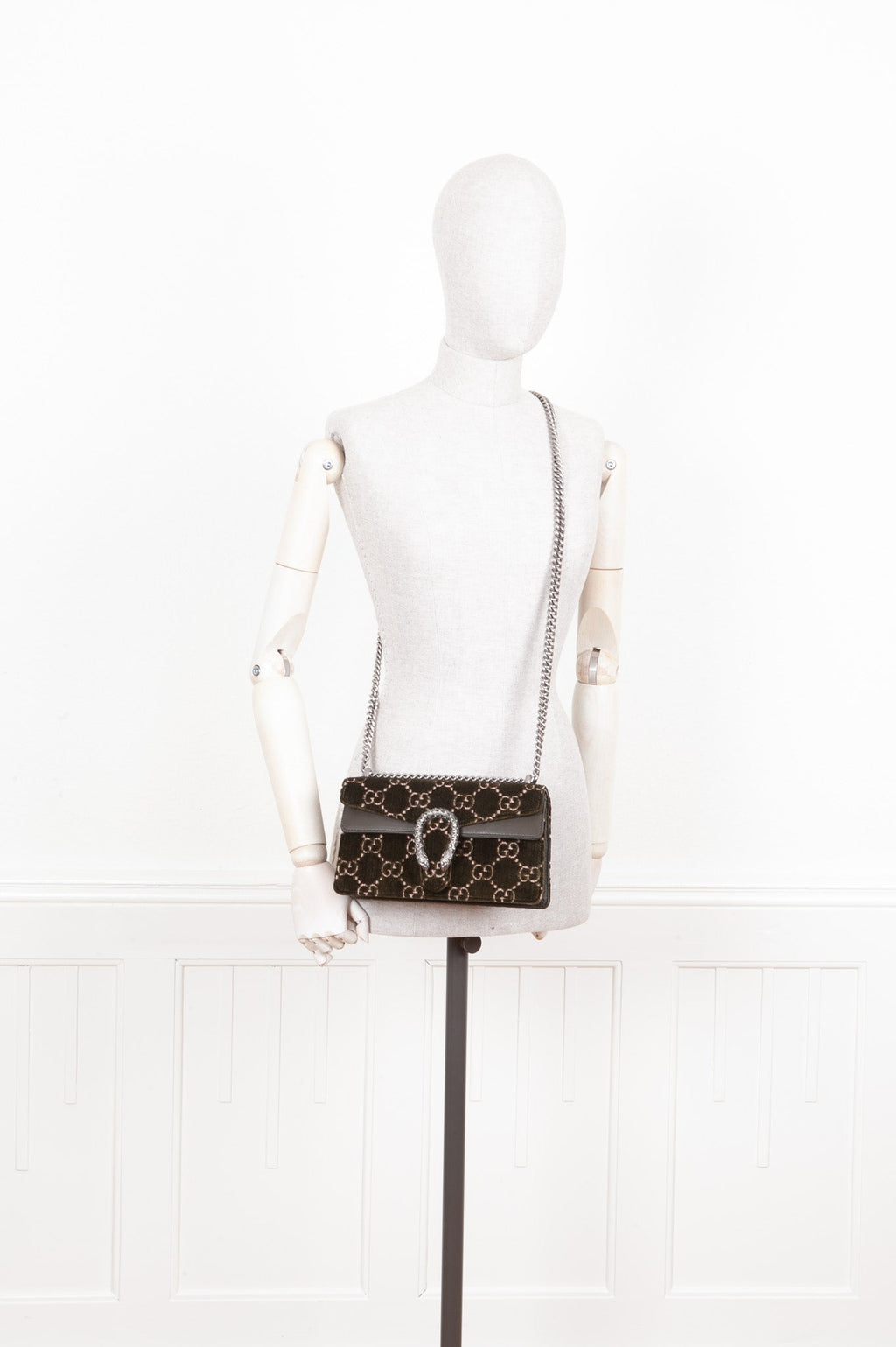 GUCCI Small Dionysus Bag Velvet Green