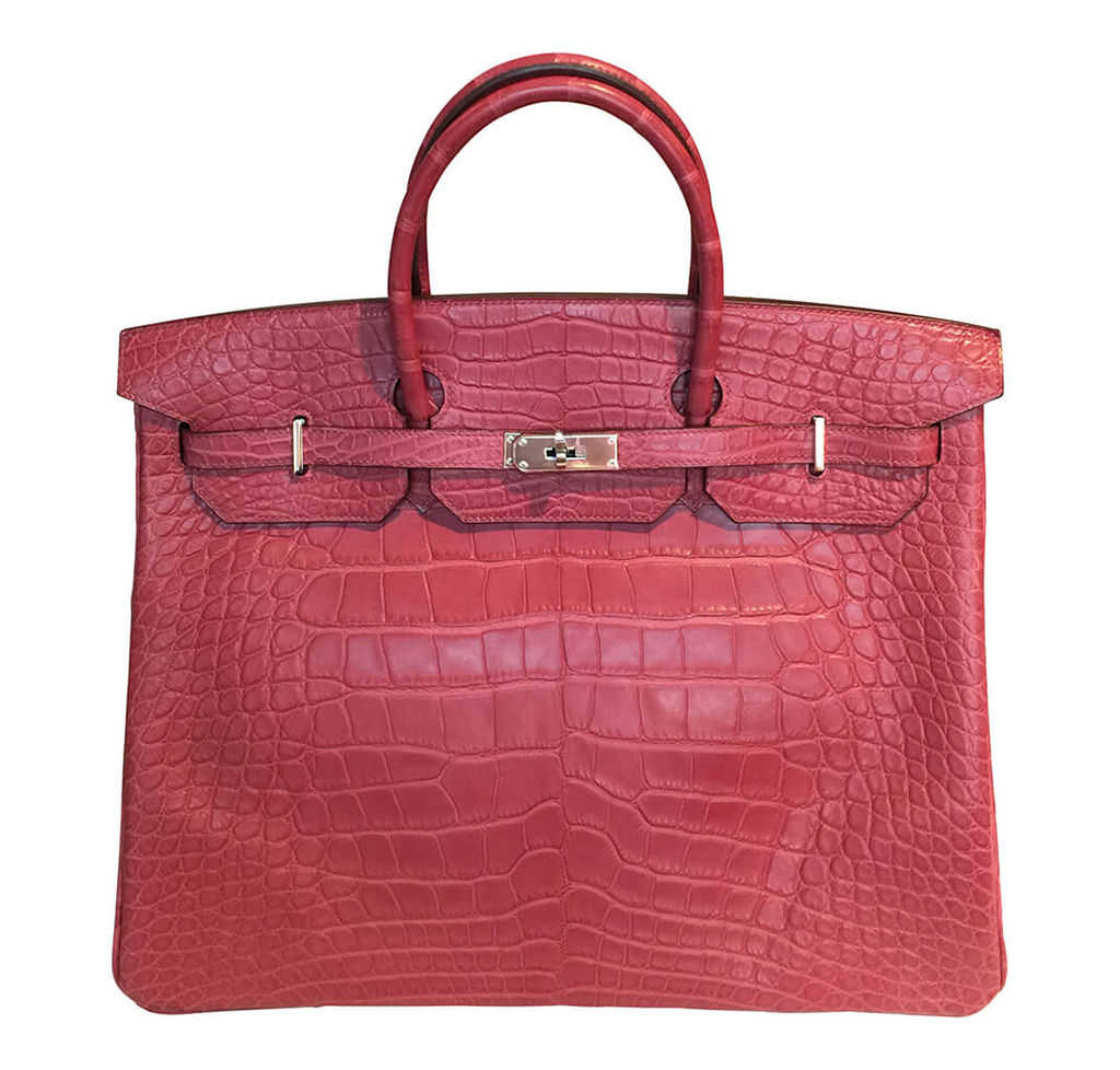 HermÃƒÆ’Ã‚Â¨s Handmade Alligator Birkin Bag Fuchsia 40cm