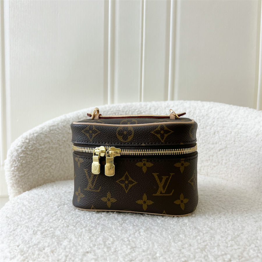 LV Nano Nice in Monogram GHW