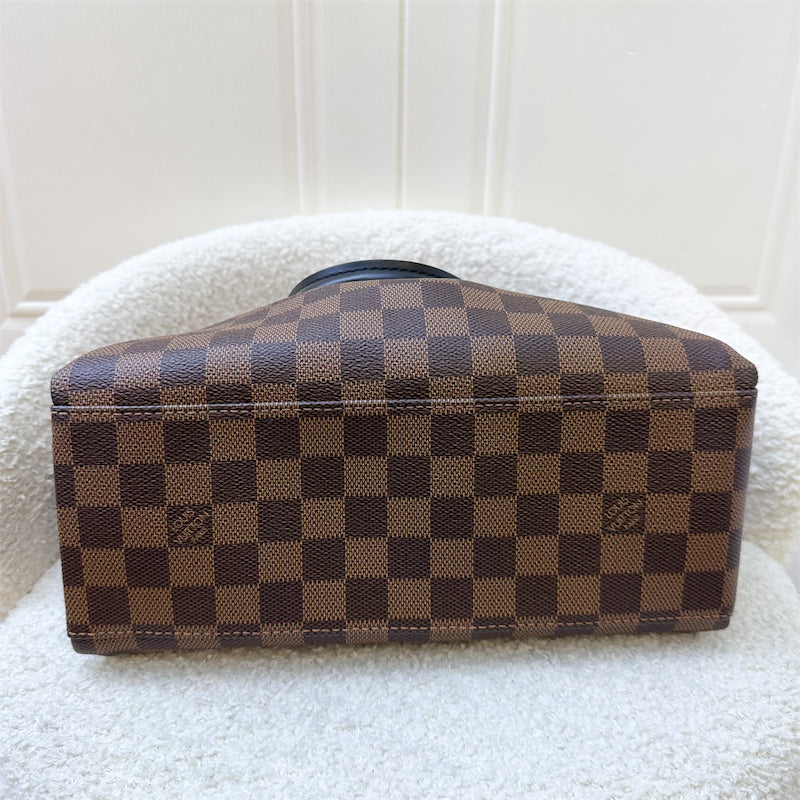 LV Odeon Tote PM Black in Damier Ebene Canvas and GHW