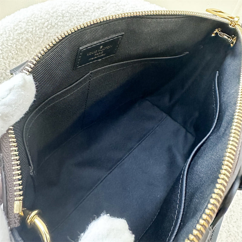 LV Odeon Tote PM Black in Damier Ebene Canvas and GHW