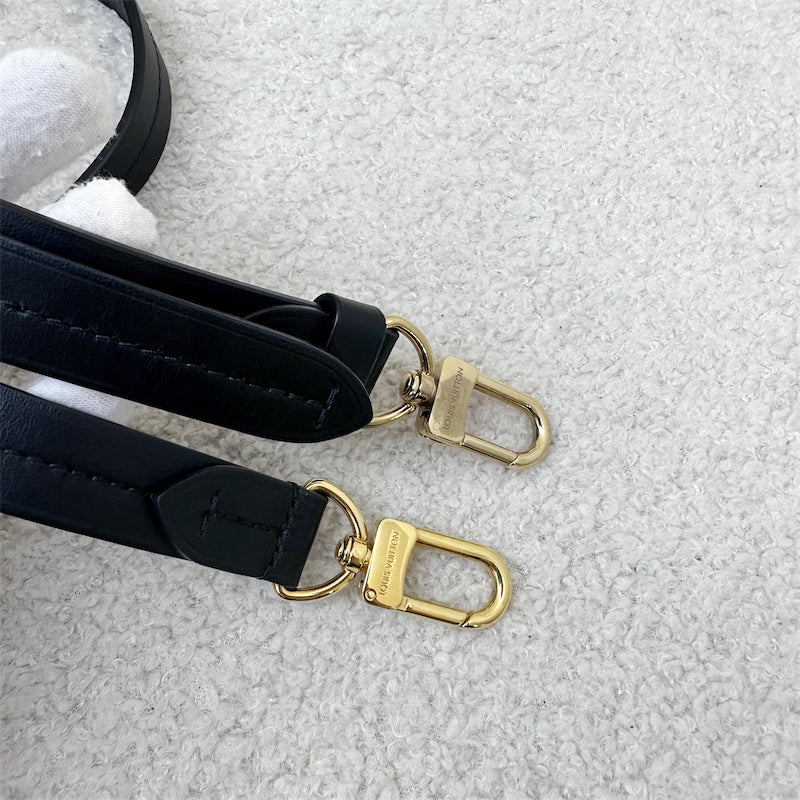 LV Odeon Tote PM Black in Damier Ebene Canvas and GHW