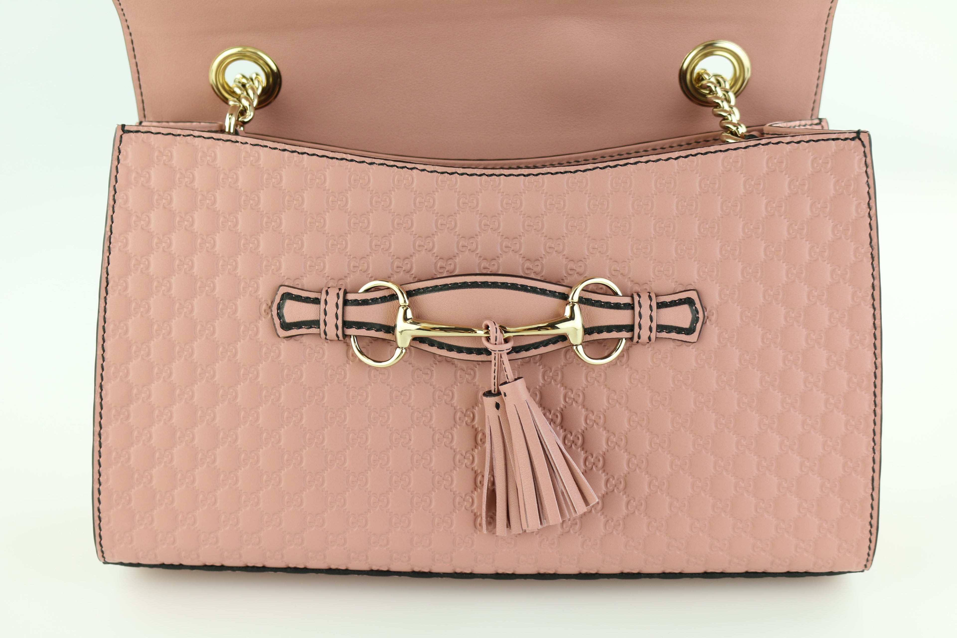 Pink Guccissima Emily Chain Shoulder Bag