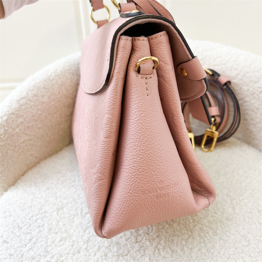LV Georges BB in Pink Monogram Empreinte Leather GHW