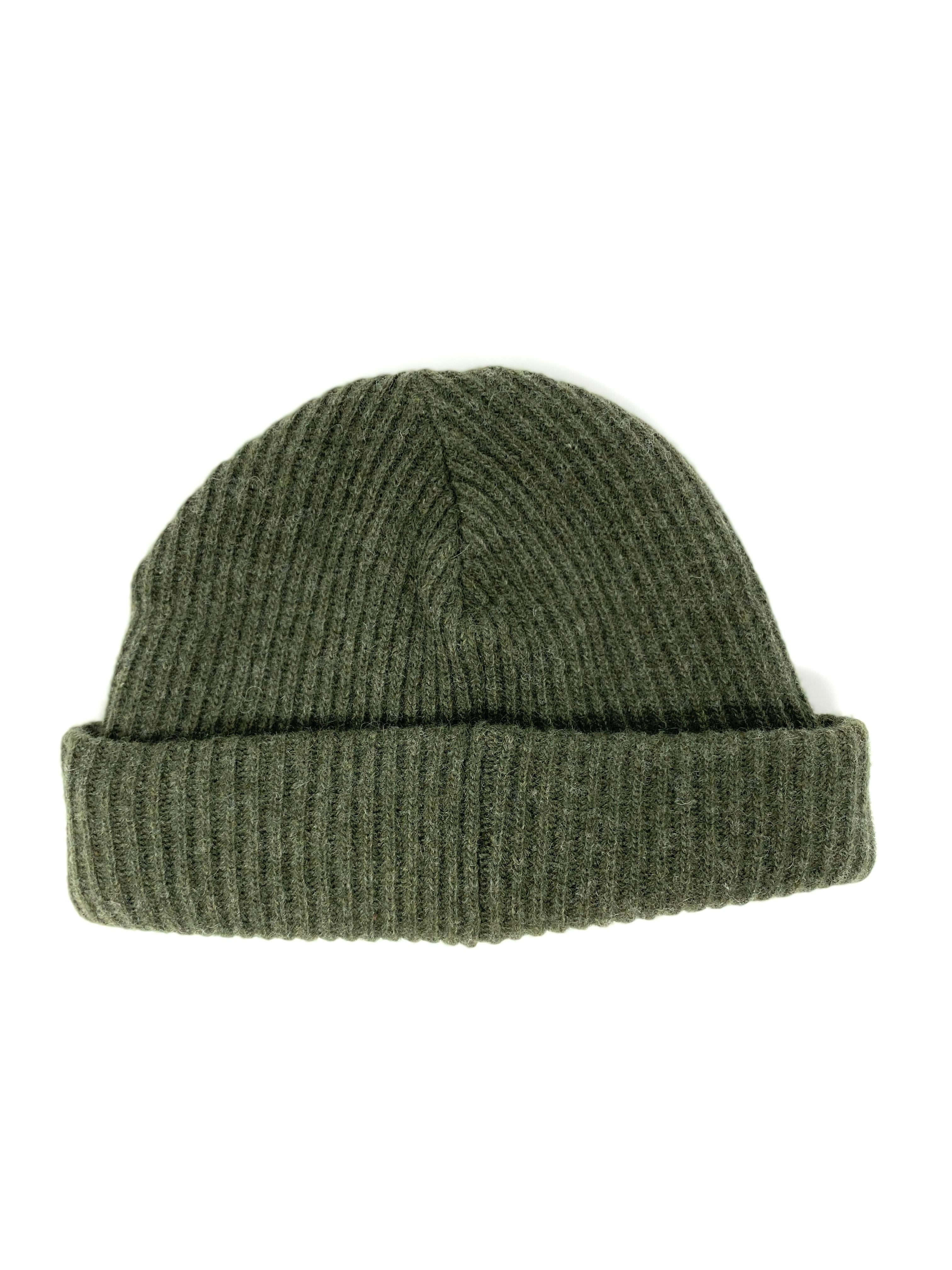 GANNI Recycled Wool-Blend Beanie - Color: Kalamata - One Size
