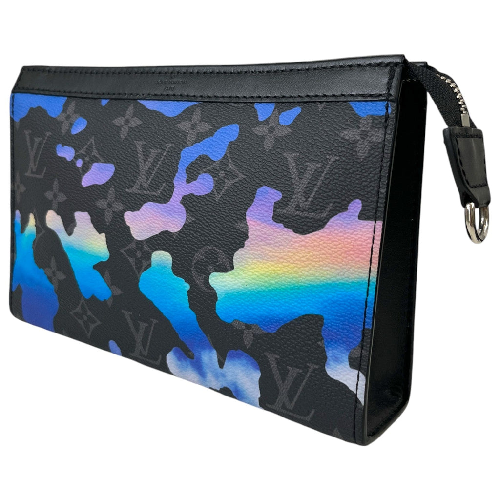 Men's Gaston Wearable Wallet Sunrise Monogram Eclipse Messenger Bag Black
