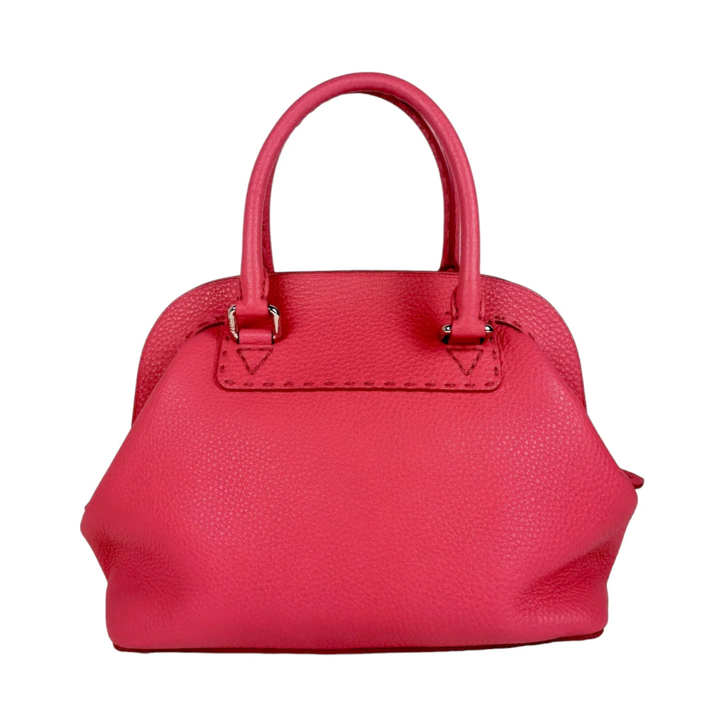 Fendi Selleria Handbag Pink Leather