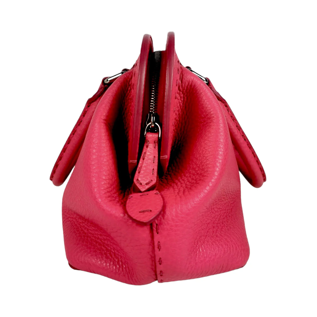 Fendi Selleria Handbag Pink Leather