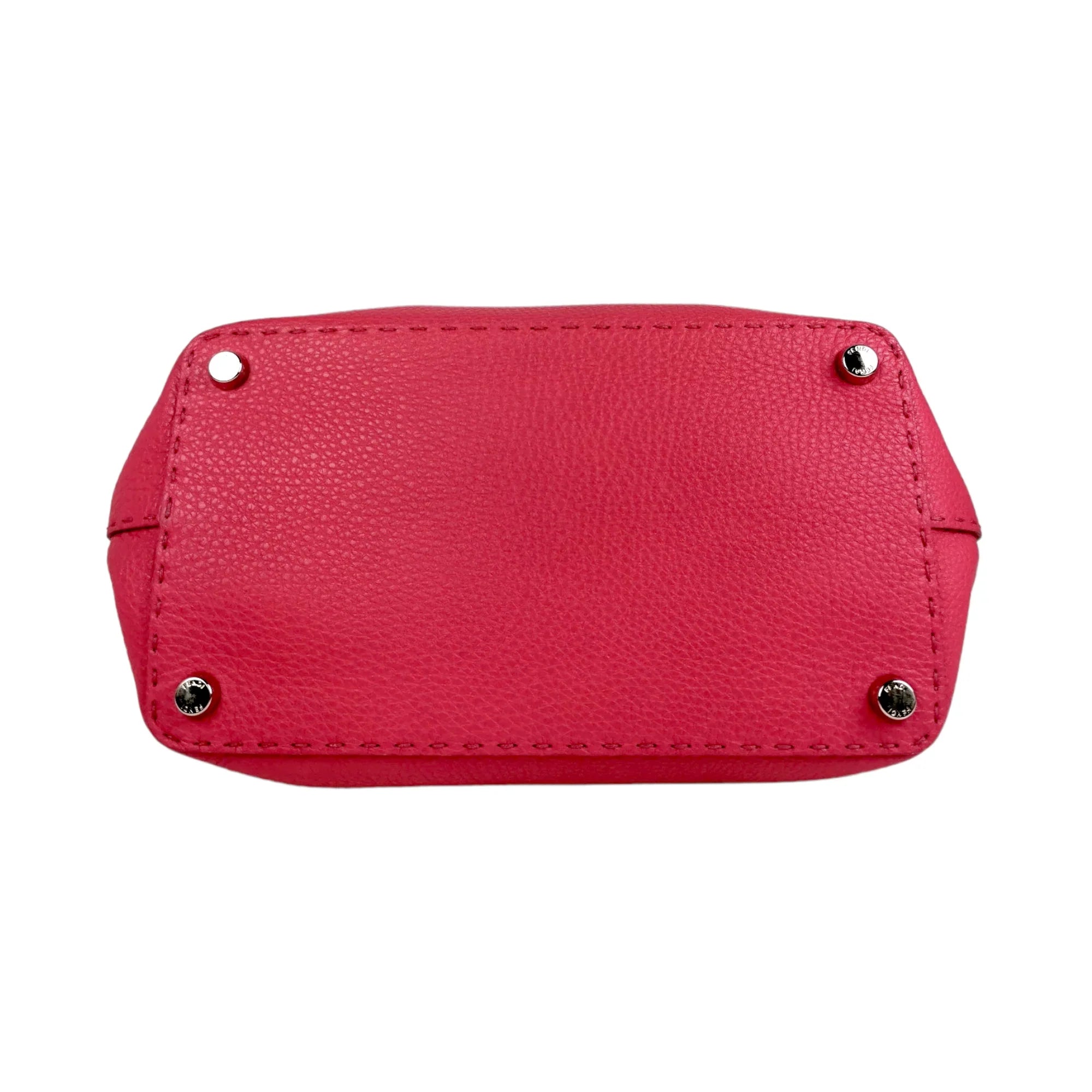 Fendi Selleria Handbag Pink Leather