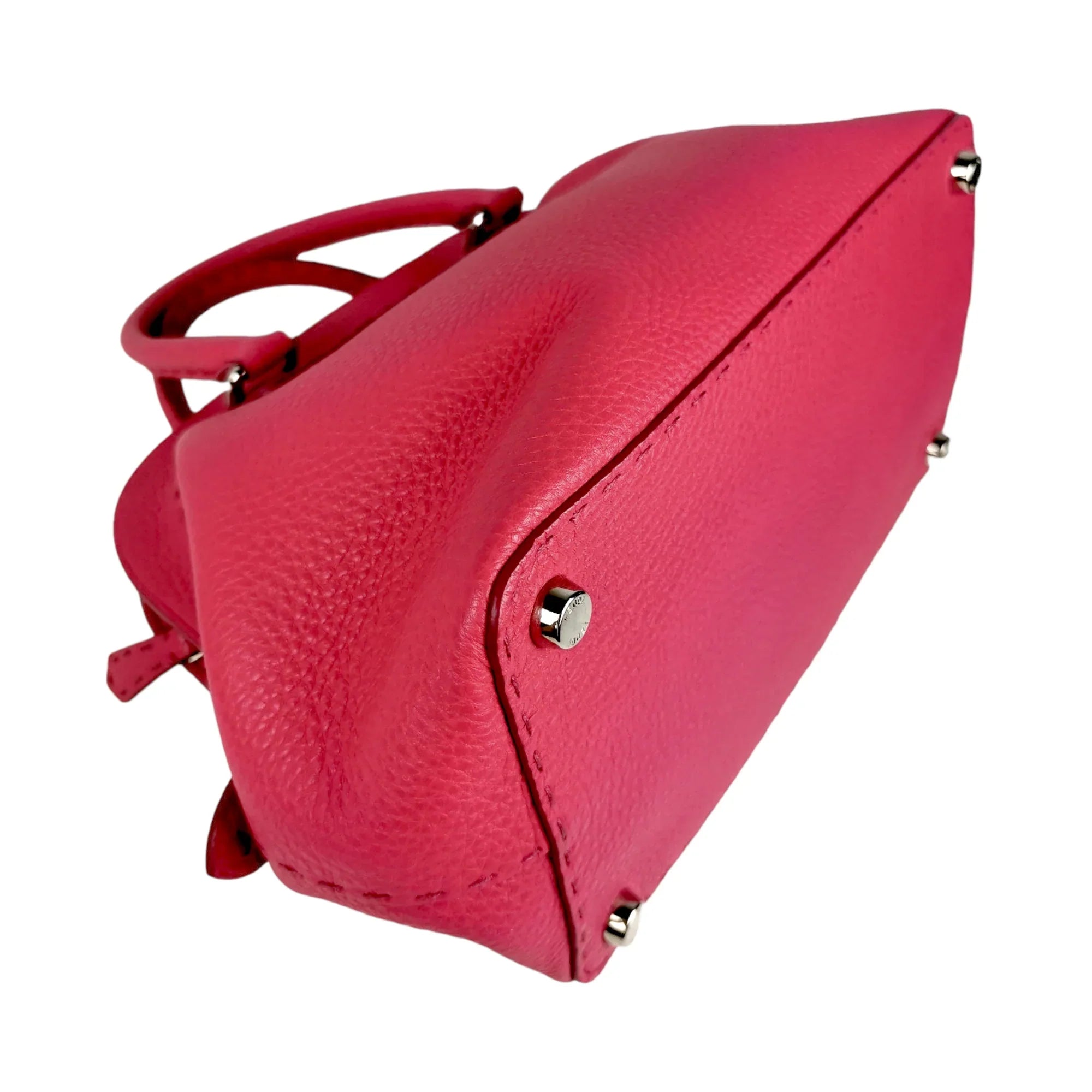 Fendi Selleria Handbag Pink Leather