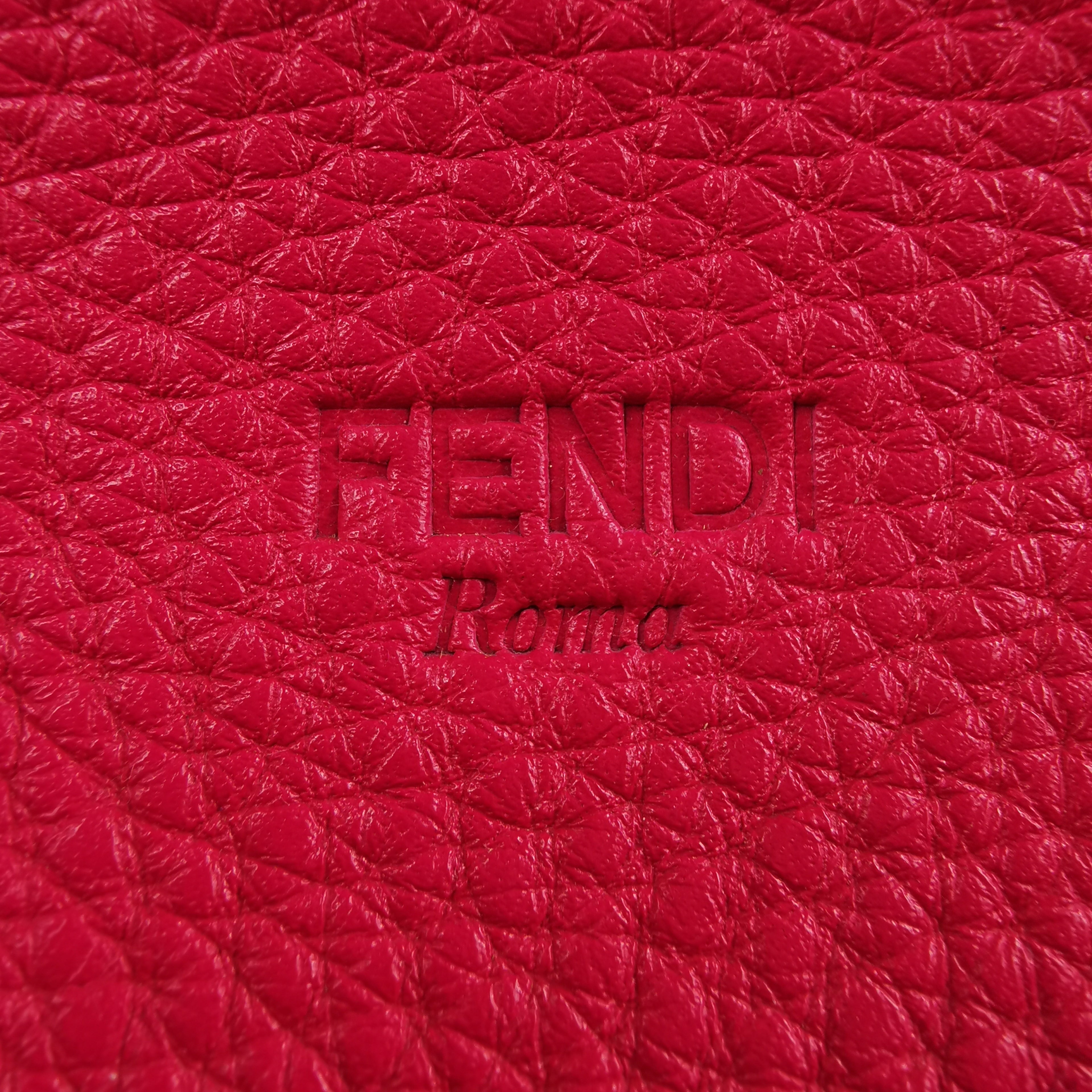 Fendi Selleria Handbag Pink Leather