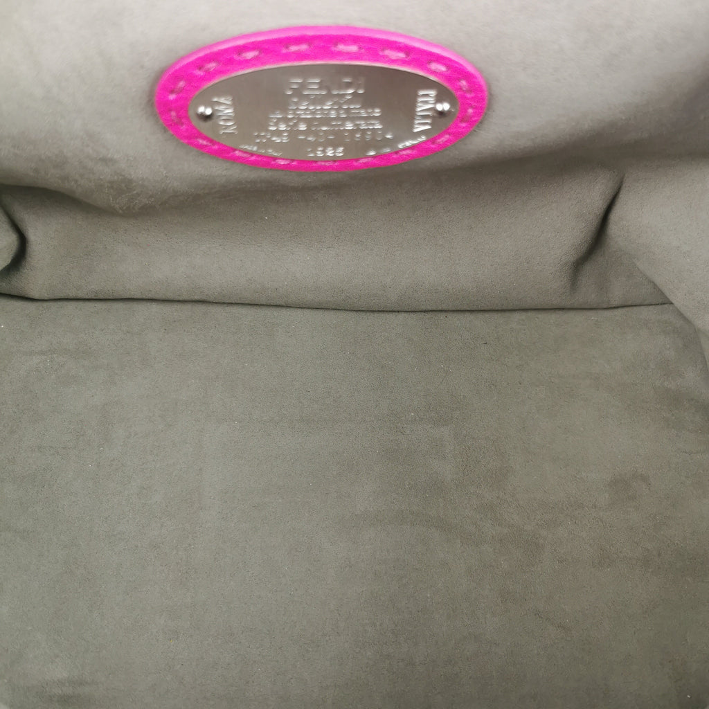Fendi Selleria Handbag Pink Leather