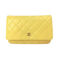 Chanel WoC Yellow Lambskin Gold