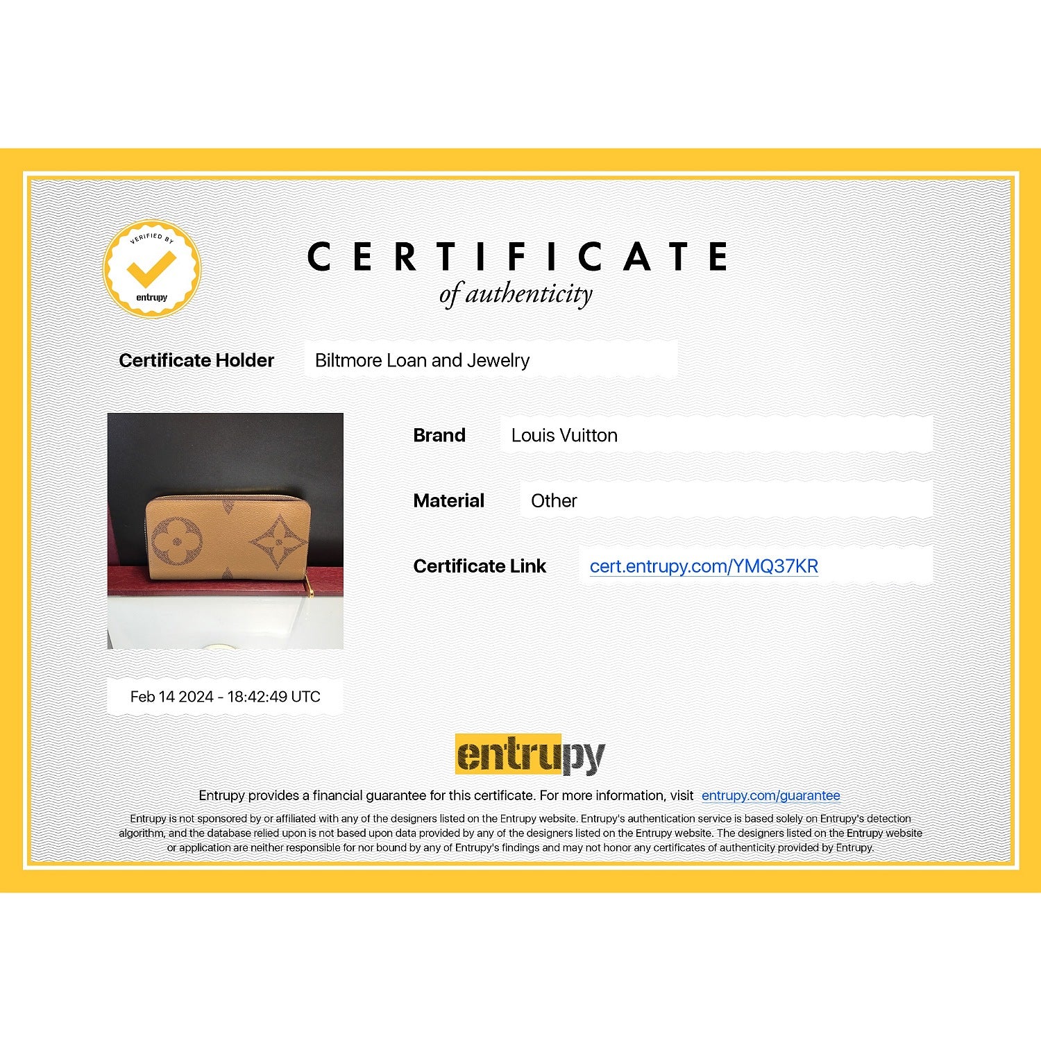Louis Vuitton Giant Monogram Reverse Canvas Zippy Wallet