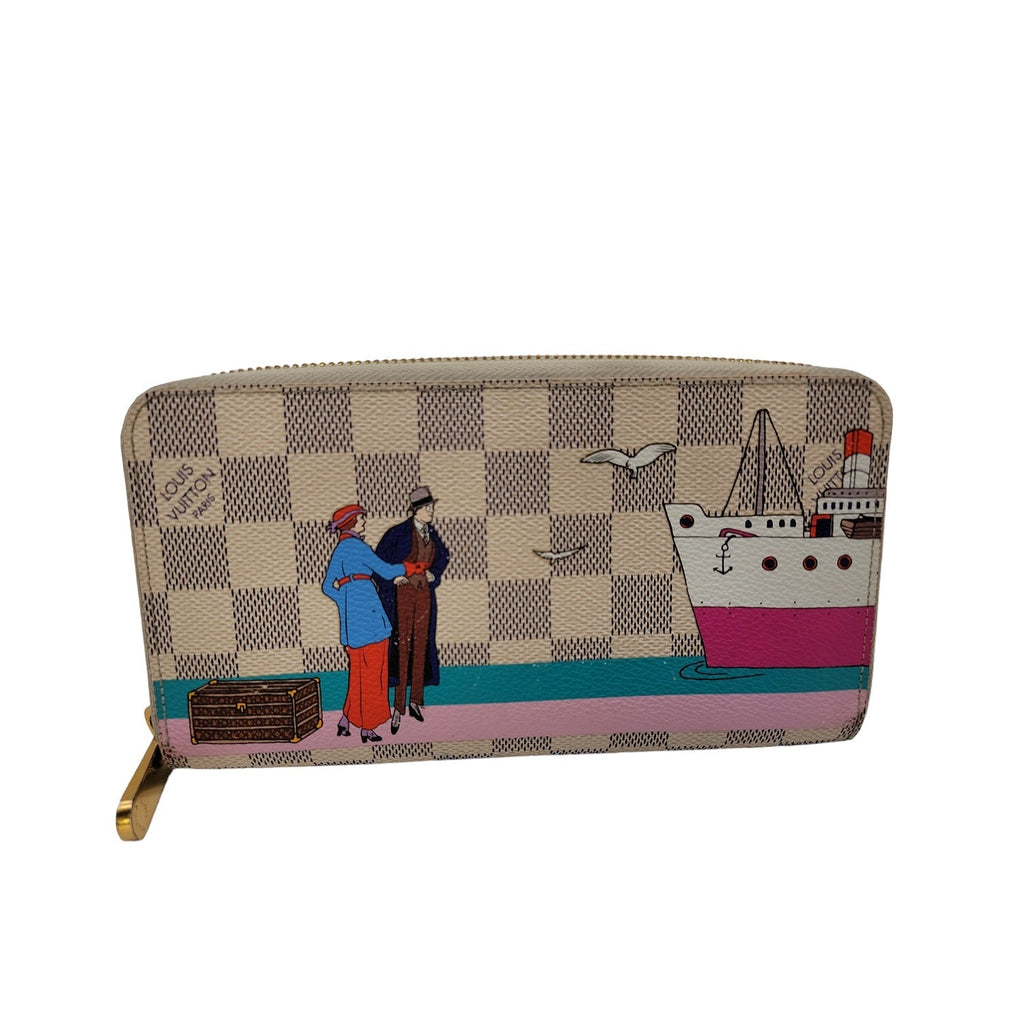 Louis Vuitton 2016 Transatlantic Cruises Print Zippy Wallet