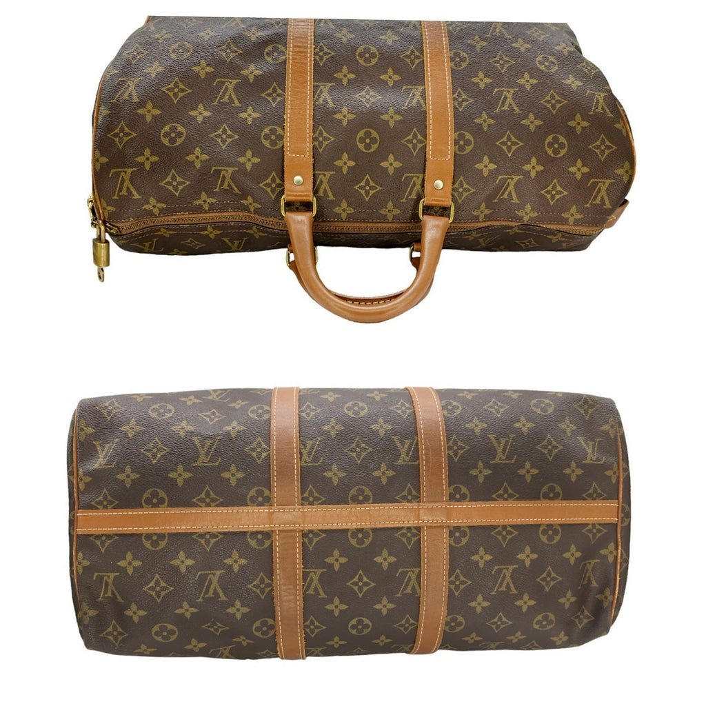 Louis Vuitton 70s French Company Monogram Keepall 45 Bag
