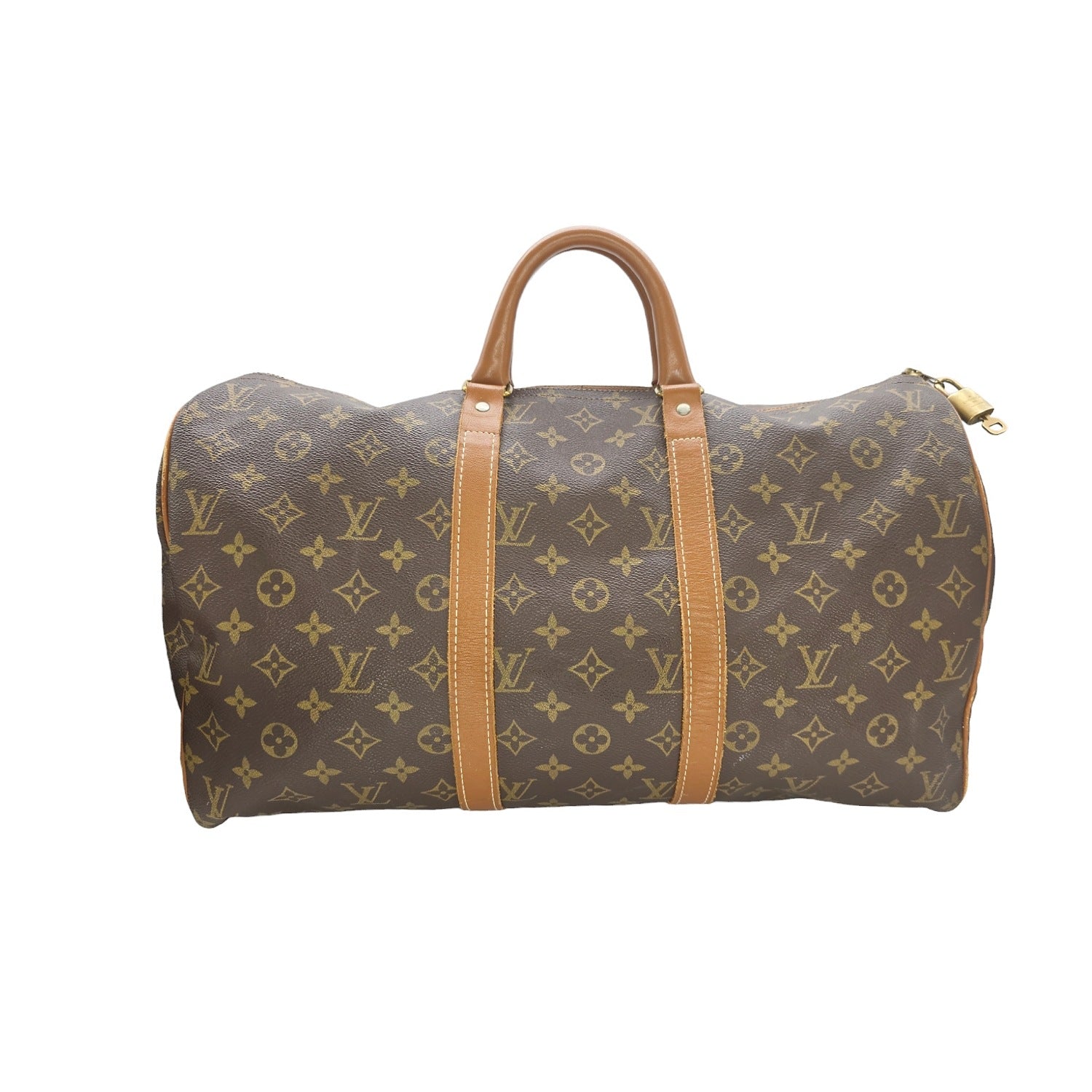 Louis Vuitton 70s French Company Monogram Keepall 45 Bag