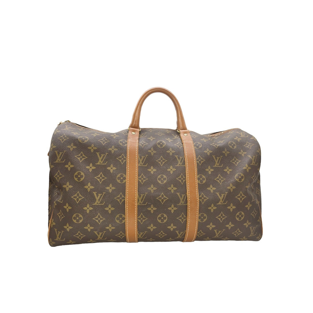 Louis Vuitton 70s French Company Monogram Keepall 45 Bag