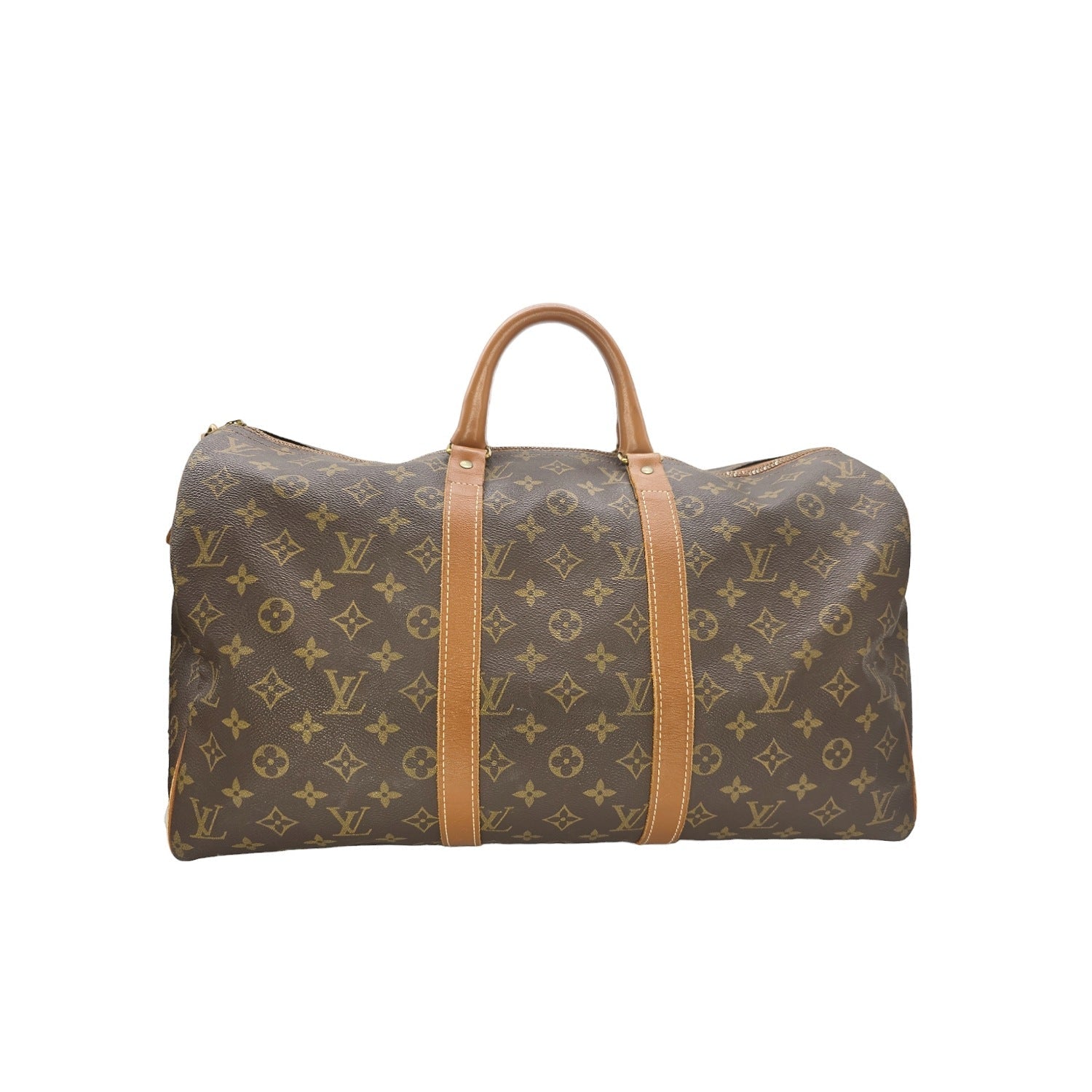 Louis Vuitton 70s French Company Monogram Keepall 45 Bag