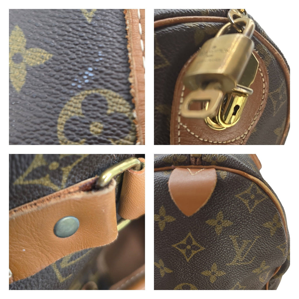 Louis Vuitton 70s French Company Monogram Keepall 45 Bag