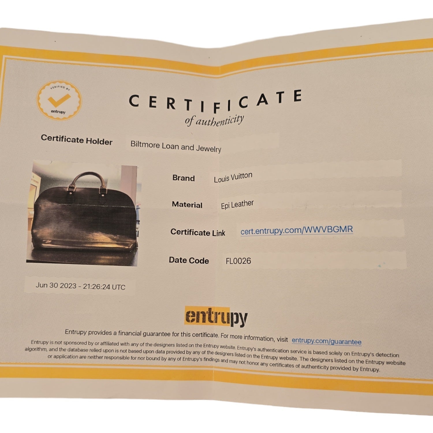 Louis Vuitton 2006 Black EPI Alma PM Satchel