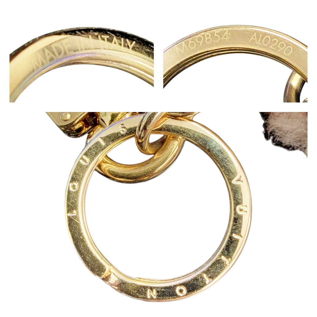 Louis Vuitton Porte Cles Shearling LV Teddy Bear Bag Charm