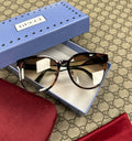 Sunglasses Women's Havana-Green/Brown GG0854SK