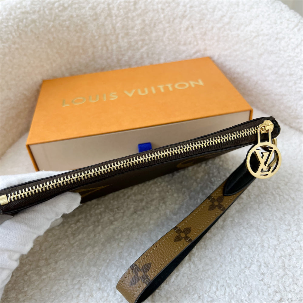 LV Trio Large Wristlet Pouch in Giant Monogram Canvas GHW