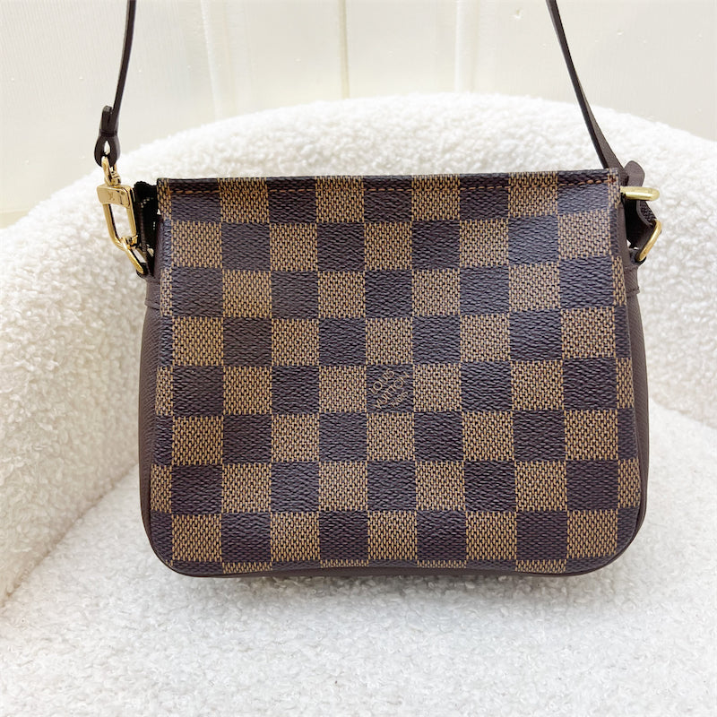 LV Mini Bag / Pochette in Damier Ebene Canvas and GHW